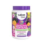 Salon line Creme para Pentear Uva Kids Cachinhos Brilhantes 1kg