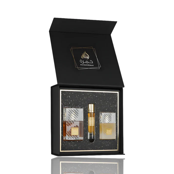 Lattafa_Khamrah_Gift_Set Conjunto de Presente Khamrah - Image 1