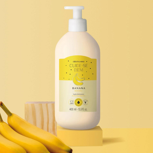 cuide-se-bem-locao-hidratante-banana-boticario Cuide-se Bem Feira Banana o Boticário - Loção Desodorante Hidratante 400ml - Image 1